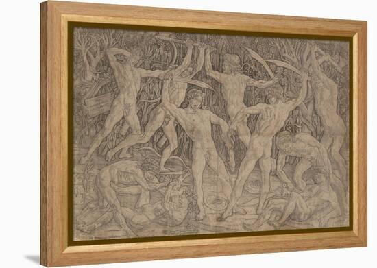 Battle of Ten Naked Men, 1465-Antonio Pollaiuolo-Framed Premier Image Canvas