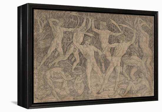 Battle of Ten Naked Men, 1465-Antonio Pollaiuolo-Framed Premier Image Canvas