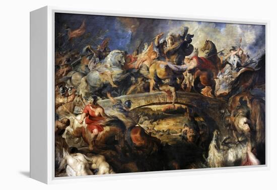 Battle of the Amazons, 1616-1618-Peter Paul Rubens-Framed Premier Image Canvas