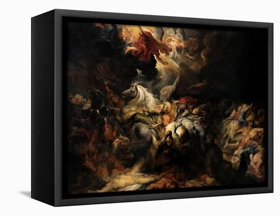 Battle of the Amazons, 1616-1618-Peter Paul Rubens-Framed Premier Image Canvas