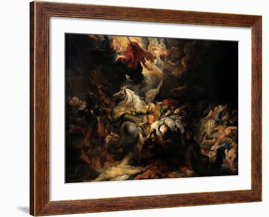 Battle of the Amazons, 1616-1618-Peter Paul Rubens-Framed Giclee Print