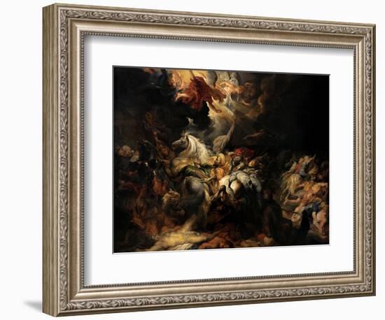 Battle of the Amazons, 1616-1618-Peter Paul Rubens-Framed Giclee Print