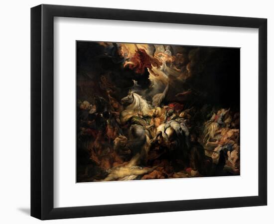 Battle of the Amazons, 1616-1618-Peter Paul Rubens-Framed Giclee Print