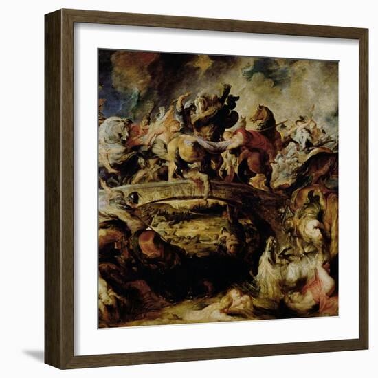 Battle of the Amazons and Greeks-Peter Paul Rubens-Framed Giclee Print