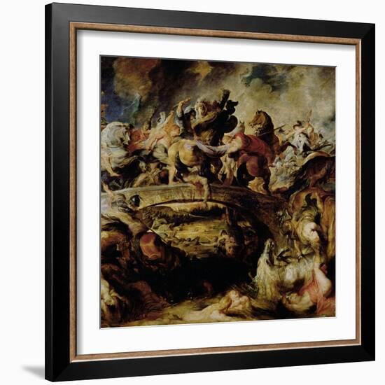 Battle of the Amazons and Greeks-Peter Paul Rubens-Framed Giclee Print
