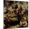 Battle of the Amazons and Greeks-Peter Paul Rubens-Mounted Giclee Print