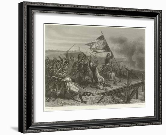 Battle of the Bridge of Arcole-Denis Auguste Marie Raffet-Framed Giclee Print