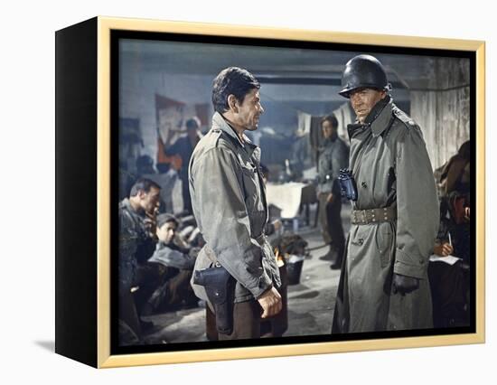 BATTLE OF THE BULGE, 1965 directed by KEN ANNAKIN Charles Bronson and Henry Fonda (photo)-null-Framed Stretched Canvas