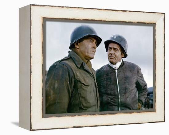 BATTLE OF THE BULGE, 1965 directed by KEN ANNAKIN Henry Fonda and Robert Ryan (photo)-null-Framed Stretched Canvas