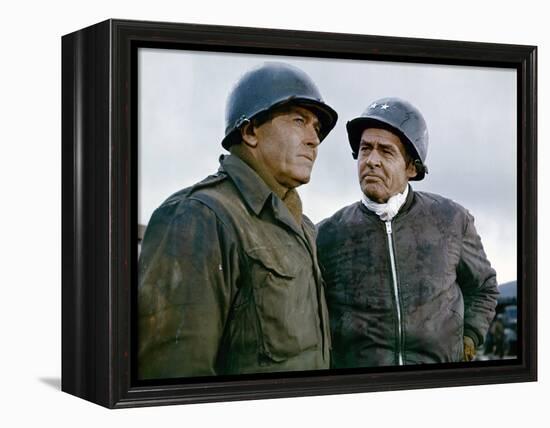 BATTLE OF THE BULGE, 1965 directed by KEN ANNAKIN Henry Fonda and Robert Ryan (photo)-null-Framed Stretched Canvas