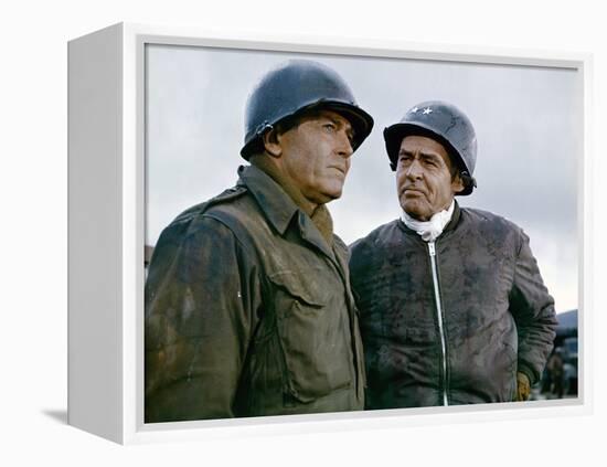 BATTLE OF THE BULGE, 1965 directed by KEN ANNAKIN Henry Fonda and Robert Ryan (photo)-null-Framed Stretched Canvas