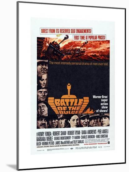 Battle of the Bulge, 1965, Directed by Ken Annakin-null-Mounted Giclee Print