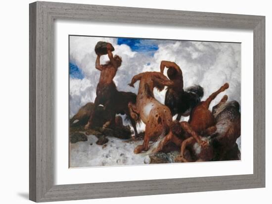 Battle of the Centaurs, 1872-73-Arnold Bocklin-Framed Giclee Print