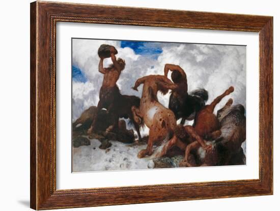 Battle of the Centaurs, 1872-73-Arnold Bocklin-Framed Giclee Print