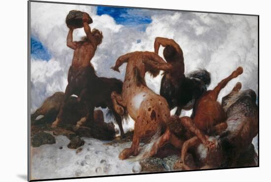 Battle of the Centaurs, 1872-73-Arnold Bocklin-Mounted Giclee Print
