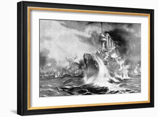 Battle of the Falkland Islands, 8 December 1914-null-Framed Giclee Print