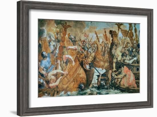 Battle of the Milvian Bridge, 312 Ad: Defeat of Maxentius by Constantine-null-Framed Giclee Print