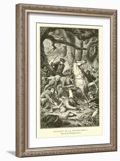 Battle of the Monogahela, 1755-Felix Philippoteaux-Framed Giclee Print