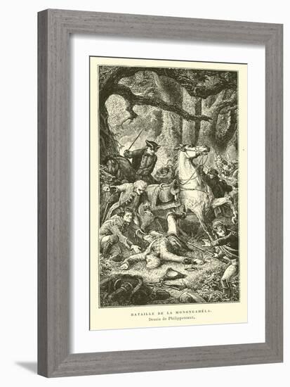 Battle of the Monogahela, 1755-Felix Philippoteaux-Framed Giclee Print