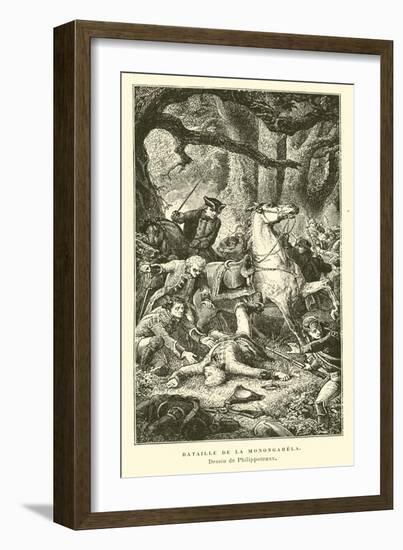 Battle of the Monogahela, 1755-Felix Philippoteaux-Framed Giclee Print