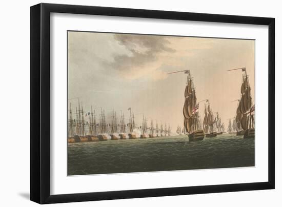 Battle of the Nile, 1798-Thomas Whitcombe-Framed Giclee Print