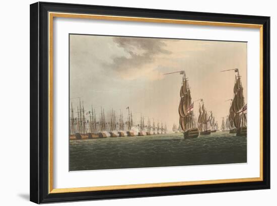 Battle of the Nile, 1798-Thomas Whitcombe-Framed Giclee Print