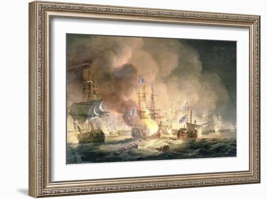 Battle of the Nile, 1st August 1798 at 10Pm, 1834-Thomas Luny-Framed Giclee Print