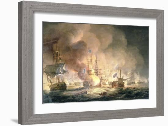 Battle of the Nile, 1st August 1798 at 10Pm, 1834-Thomas Luny-Framed Giclee Print