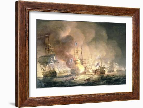 Battle of the Nile, 1st August 1798 at 10Pm, 1834-Thomas Luny-Framed Giclee Print