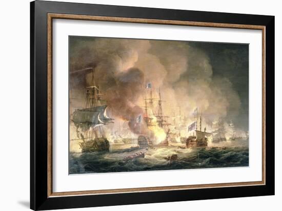 Battle of the Nile, 1st August 1798 at 10Pm, 1834-Thomas Luny-Framed Giclee Print