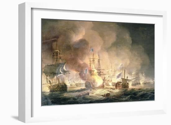 Battle of the Nile, 1st August 1798 at 10Pm, 1834-Thomas Luny-Framed Giclee Print