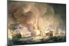 Battle of the Nile, 1st August 1798 at 10Pm, 1834-Thomas Luny-Mounted Giclee Print