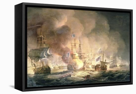 Battle of the Nile, 1st August 1798 at 10Pm, 1834-Thomas Luny-Framed Premier Image Canvas