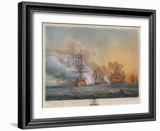 'Battle of the Nile', c1799-Nicholas Pocock-Framed Giclee Print