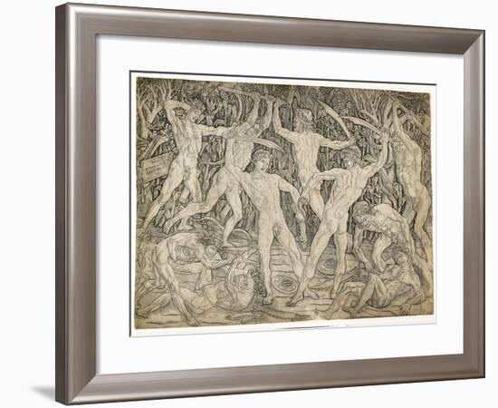 Battle of the Nudes, C. 1470-Antonio Pollaiuolo-Framed Giclee Print