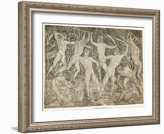 Battle of the Nudes, C. 1470-Antonio Pollaiuolo-Framed Giclee Print