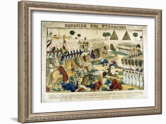 Battle of the Pyramids, 21 June, 1798-Francois Georgin-Framed Giclee Print