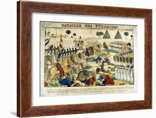 Battle of the Pyramids, 21 June, 1798-Francois Georgin-Framed Giclee Print