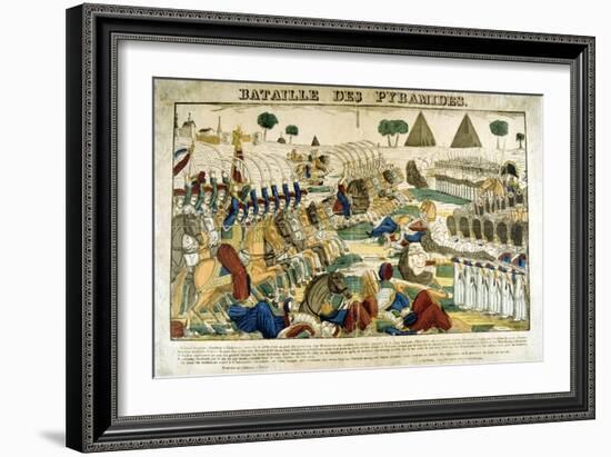 Battle of the Pyramids, 21 June, 1798-Francois Georgin-Framed Giclee Print