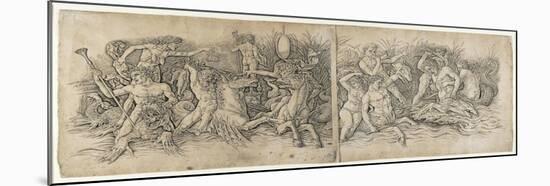 Battle of the Sea Gods, 1470s-Andrea Mantegna-Mounted Giclee Print