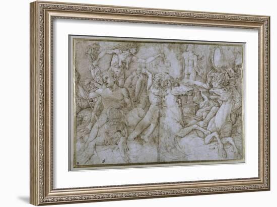 Battle of the Sea-Gods-Andrea Mantegna-Framed Giclee Print