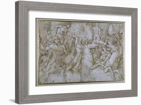 Battle of the Sea-Gods-Andrea Mantegna-Framed Giclee Print