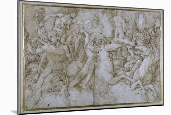 Battle of the Sea-Gods-Andrea Mantegna-Mounted Giclee Print