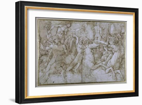 Battle of the Sea-Gods-Andrea Mantegna-Framed Giclee Print