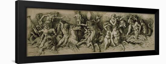 Battle of the Sea Gods-Andrea Mantegna-Framed Giclee Print