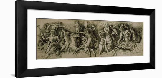 Battle of the Sea Gods-Andrea Mantegna-Framed Giclee Print