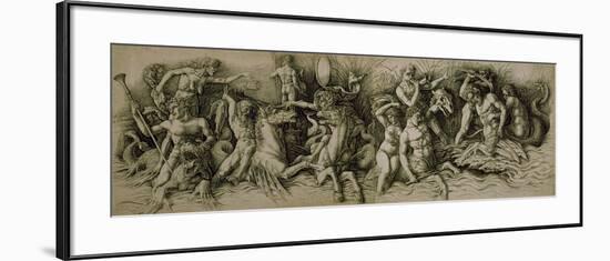 Battle of the Sea Gods-Andrea Mantegna-Framed Giclee Print