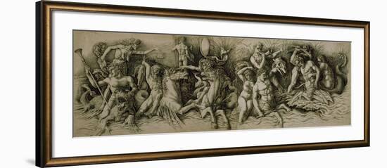 Battle of the Sea Gods-Andrea Mantegna-Framed Giclee Print