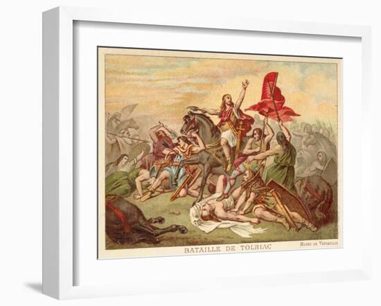 Battle of Tolbiac, 496-Ary Scheffer-Framed Giclee Print