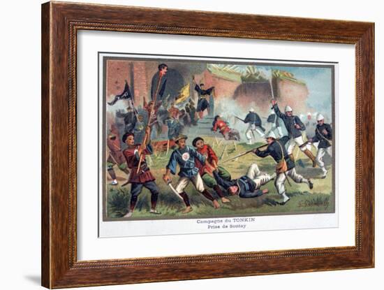 Battle of Tonkin, Franco-Chinese War, 20th Century-null-Framed Giclee Print